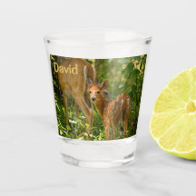 "Fawn" Bebida Vidrio de disparo