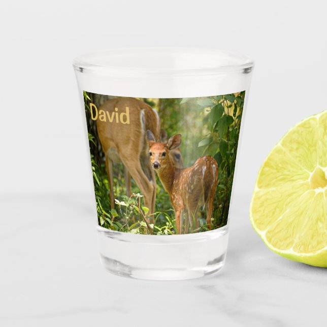 Vaso De Chupito "Fawn" Bebida Vidrio de disparo (Anverso)