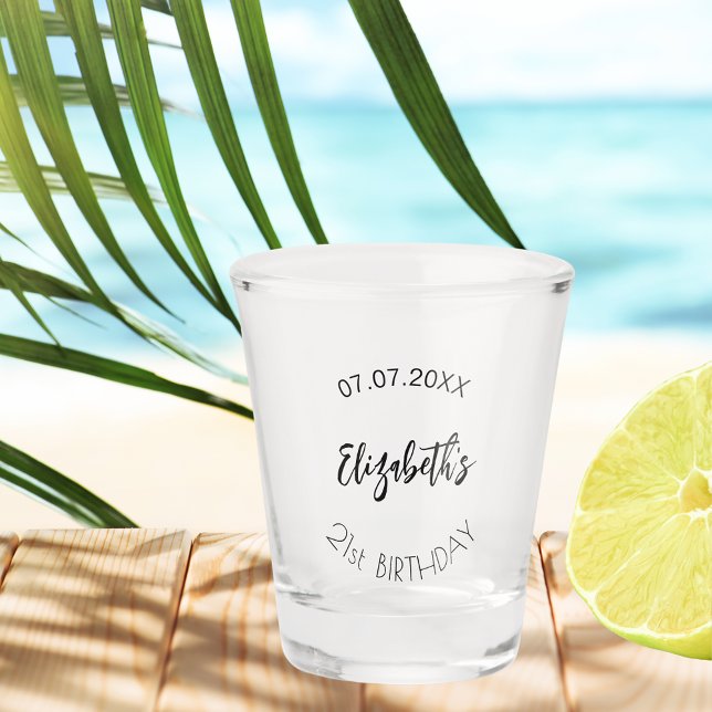 Vaso De Chupito Fecha de nombre de la fiesta de cumpleaños (Subido por el creador)