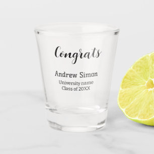 Vaso De Chupito Felicidades graduado nombre universidad nombre pro