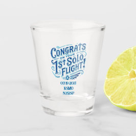 Vaso De Chupito Felicidades por tu primer vuelo individual