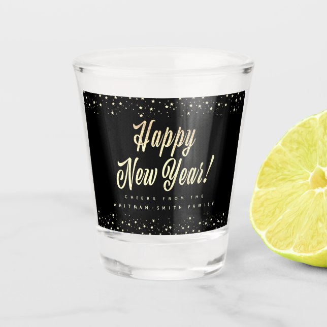Vaso De Chupito Feliz Año Nuevo (Anverso)
