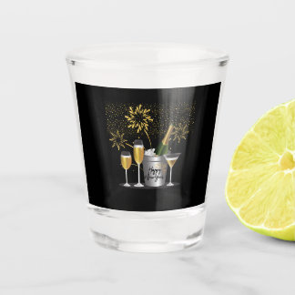 Vaso De Chupito Feliz Año Nuevo - Vidrio caliente