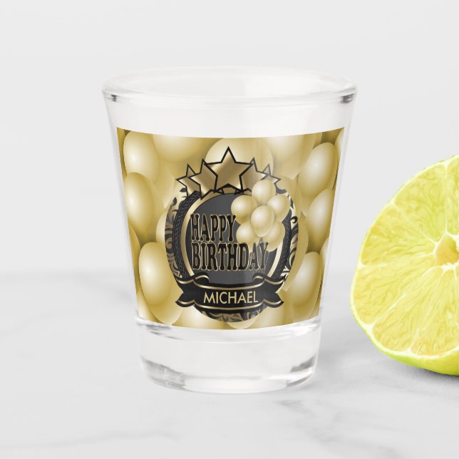 Vaso De Chupito Feliz cumpleaños (Anverso)