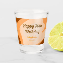 Vaso De Chupito Feliz cumpleaños 30 rústico de madera Halloween ot