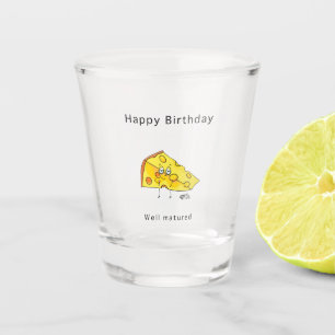 Vaso De Chupito Feliz cumpleaños. Bien madurado. Regalo de cumplea