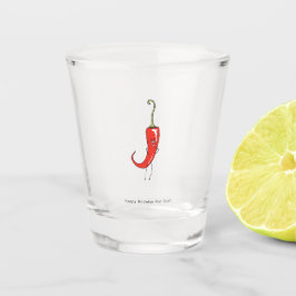 Vaso De Chupito Feliz Cumpleaños Cosa Caliente. Cumpleaños