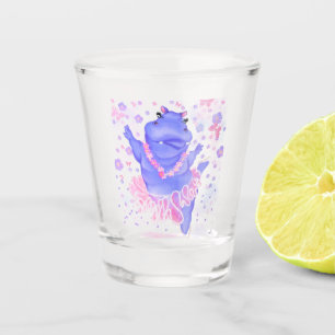 Vaso De Chupito Feliz Danzante Glass - Prima Ballerina Hippo