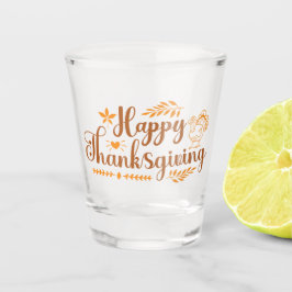 Vaso De Chupito Feliz Día de Acción de Gracias