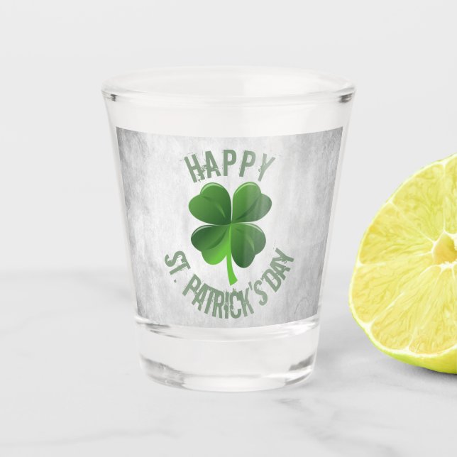 Vaso De Chupito Feliz Día de San Patricio (Anverso)