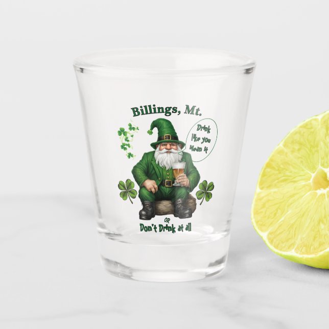 Vaso De Chupito Feliz Día de San Patricio (Anverso)