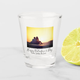 Vaso De Chupito Feliz día de San Valentín amor agregar nombre foto