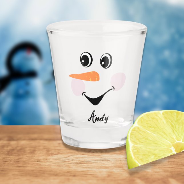 Vaso De Chupito Feliz feriado de invierno de Personalizado lindo (Subido por el creador)