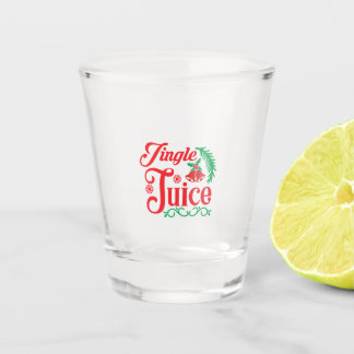 Vaso De Chupito Feliz Jugo de Canción Feliz Navidad