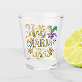 Vaso De Chupito "Feliz Mardi Gras"