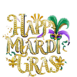 Vaso De Chupito "Feliz Mardi Gras"