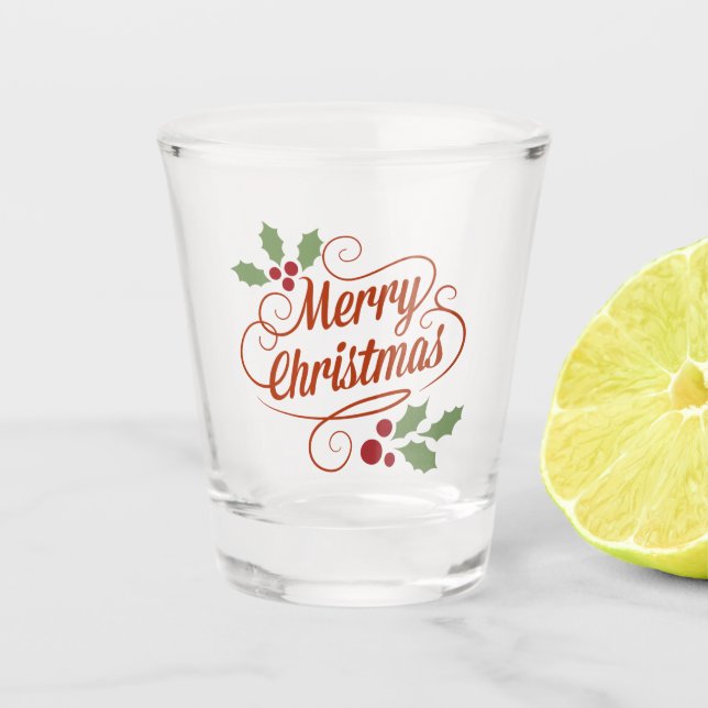 Vaso De Chupito "Feliz navidad" (Anverso)