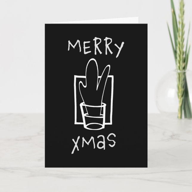 Vaso de chupito Feliz Navidad (Anverso)