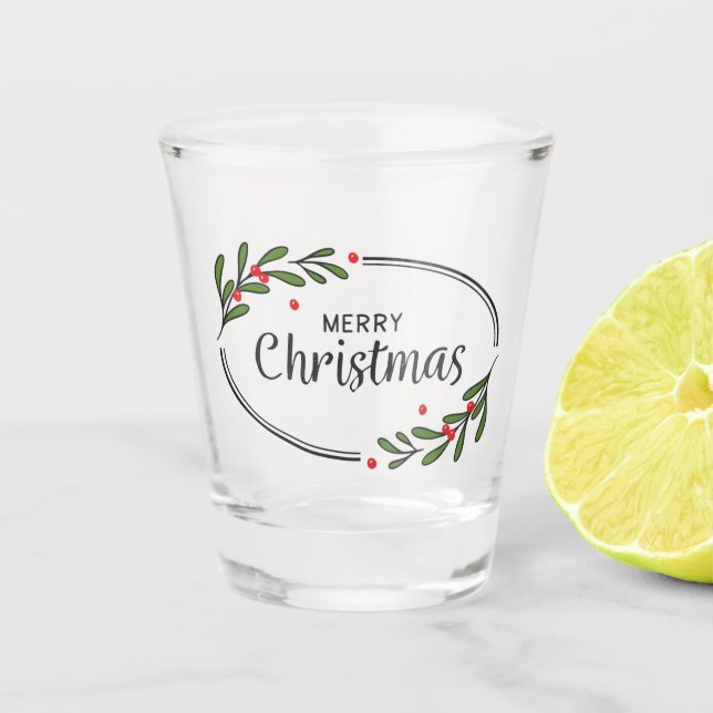Vaso De Chupito Feliz Navidad (Anverso)