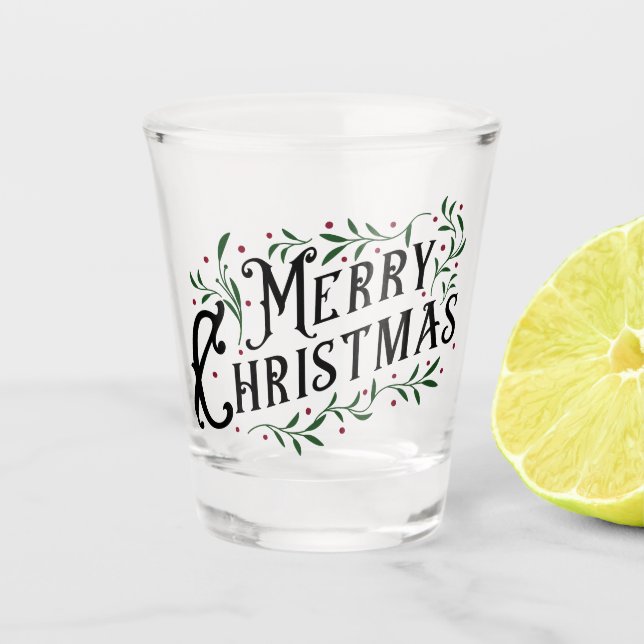 Vaso De Chupito Feliz Navidad (Anverso)