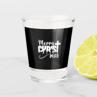 Vaso De Chupito Feliz Navidad Cristiana Navidad Jesucristo Navidad