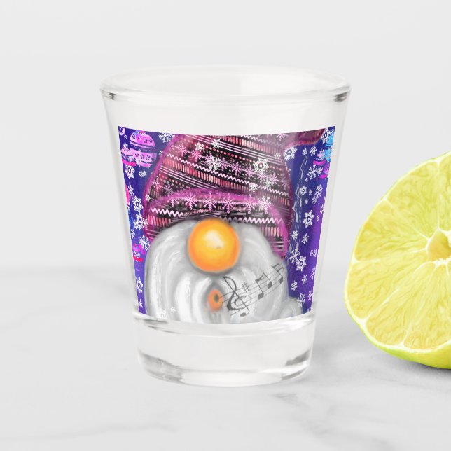Vaso De Chupito Feliz Navidad Gnome Shot Glass (Anverso)