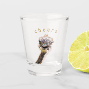 Vaso De Chupito Feliz Ostrich - Salud