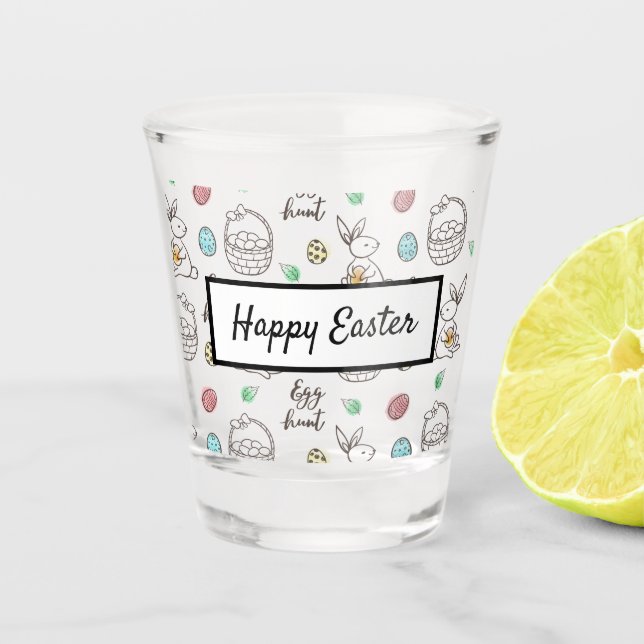 Vaso De Chupito Feliz Pascua (Anverso)