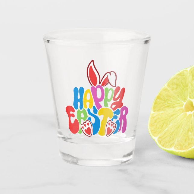 Vaso De Chupito Feliz Pascua (Anverso)