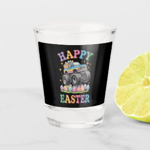 Vaso De Chupito Feliz Pascua Camión Monstruo Divertido Aplasta Hue