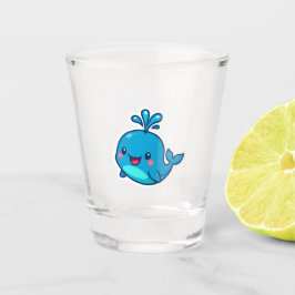 Vaso De Chupito Feliz Pegatina de ballenas de Kawaii - amigo íntim