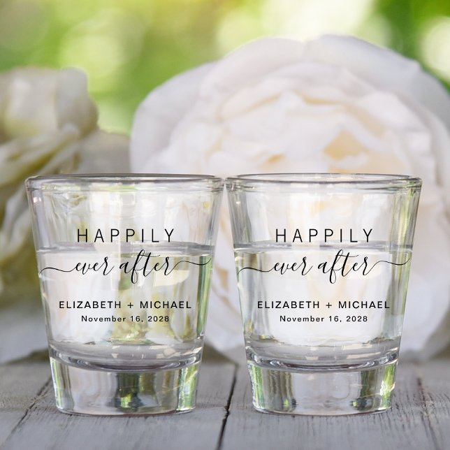 Vaso De Chupito Feliz por siempre después de la boda (Subido por el creador)