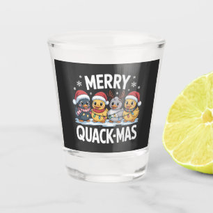 Vaso De Chupito Feliz Quackmas Patitos Kawaii Fiesta de Celebració