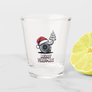 Vaso De Chupito Feliz Turbomas Mecánico Turbo Santa Navidad