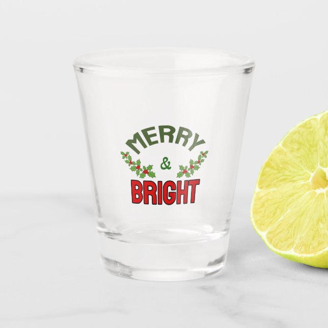 Vaso De Chupito Feliz y luminoso (Anverso)
