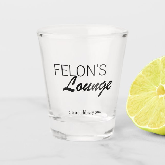 Vaso De Chupito "Felon's Lounge" vidrio caliente (Anverso)