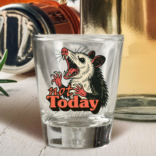Vaso De Chupito Feral Angry Possum No Tipografía Actual
