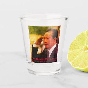 Vaso De Chupito Ferdinand Marcos, Décimo Presidente de Filipinas