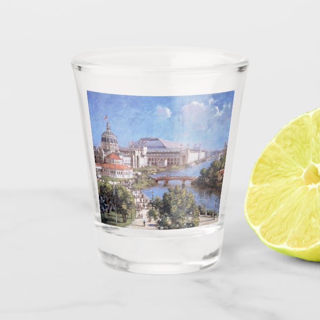 Vaso De Chupito Feria Mundial de Chicago (Exposición Colombiana) (Anverso)