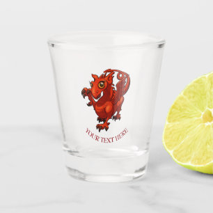 Vaso De Chupito Feroz pero lindo bebé galés Personalizado dragón r