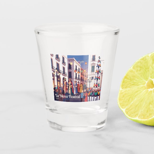 Vaso De Chupito Festival La Mercè Barcelona España (Anverso)