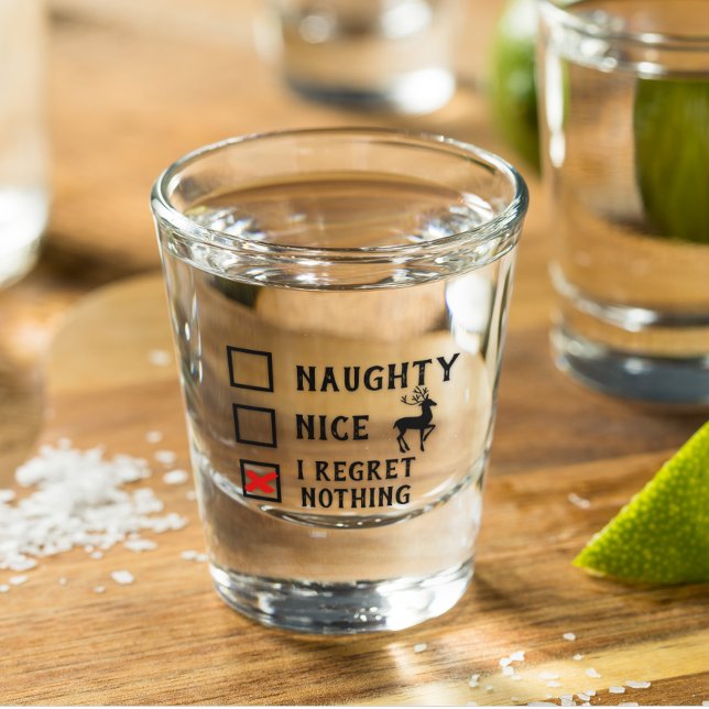 Vaso De Chupito Festividad de Navidades graciosos y traviesos (Subido por el creador)