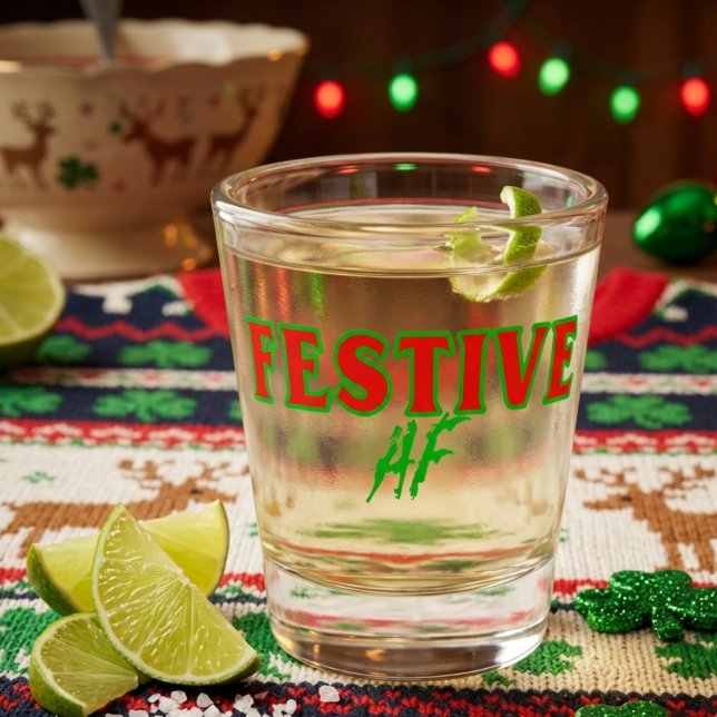 Vaso de chupito festivo de Navidad AF (Subido por el creador)
