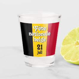 Vaso De Chupito Fête nationale belga bandera belga