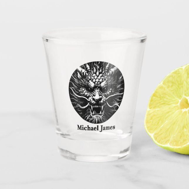 Vaso De Chupito Fierce Dragon Personalized (Anverso)