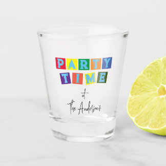 Vaso De Chupito Fiesta colorida hora personalizada
