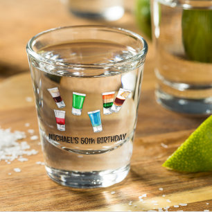 Vaso De Chupito Fiesta Cumpleaños Bebida Alcohol Personalizado