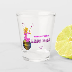 Vaso De Chupito Fiesta de Bachelorette Retro de Cowgirl Disco 