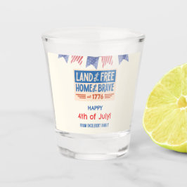 Vaso De Chupito Fiesta de BBQ Patriótica Americana para Invitados