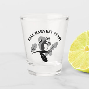 Vaso De Chupito Fiesta de cosecha de la caída de la ardilla